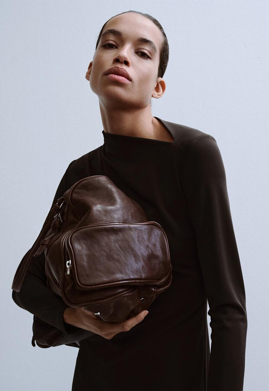 MANGO - Dress bellini - dark brown