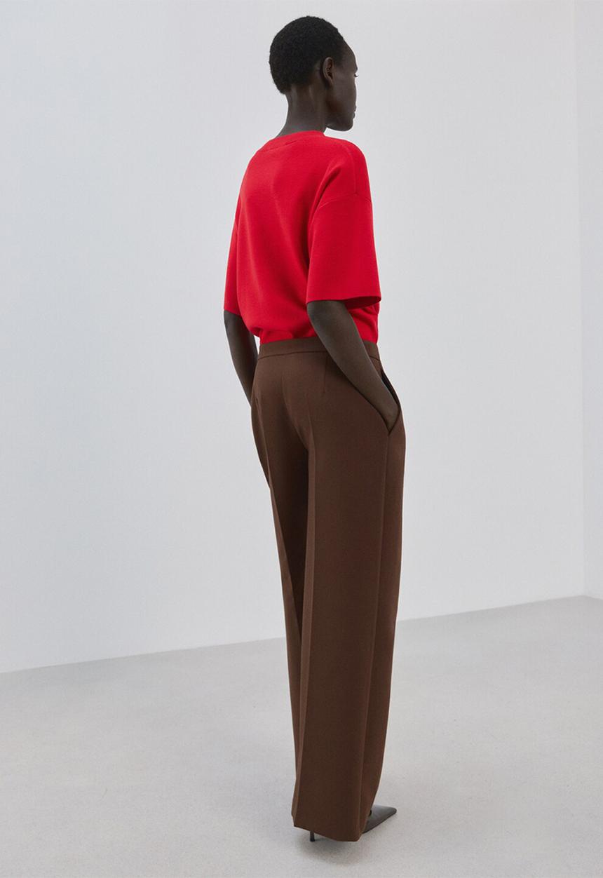 MANGO - Sweater brunito- red