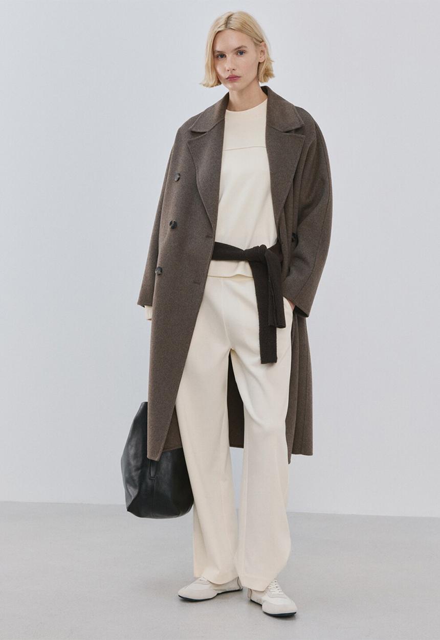 MANGO - Sweatshirt pique  -  light beige
