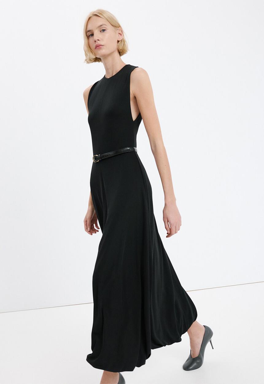 MANGO - Dress balloon- black
