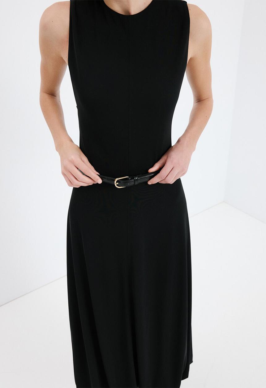 MANGO - Dress balloon- black