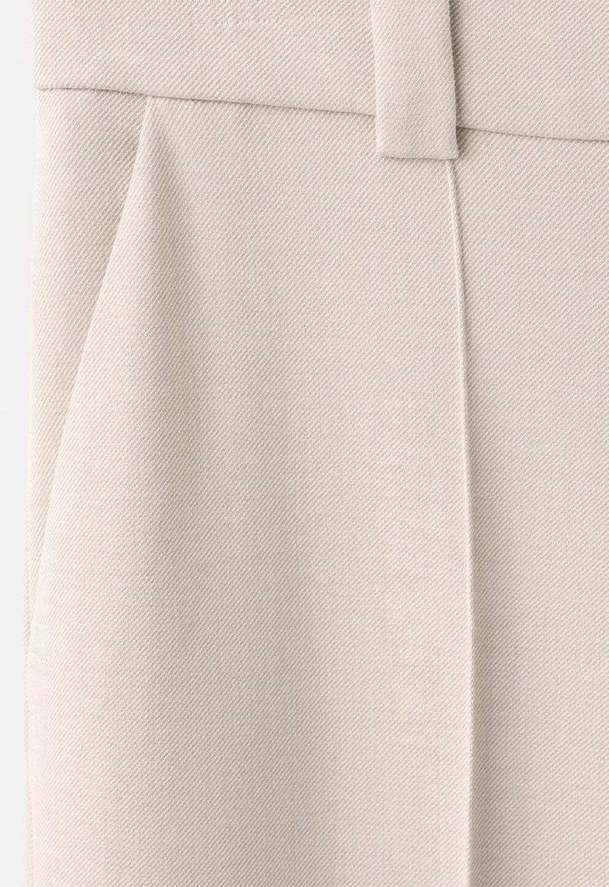 MANGO - Trousers paris  -  light beige
