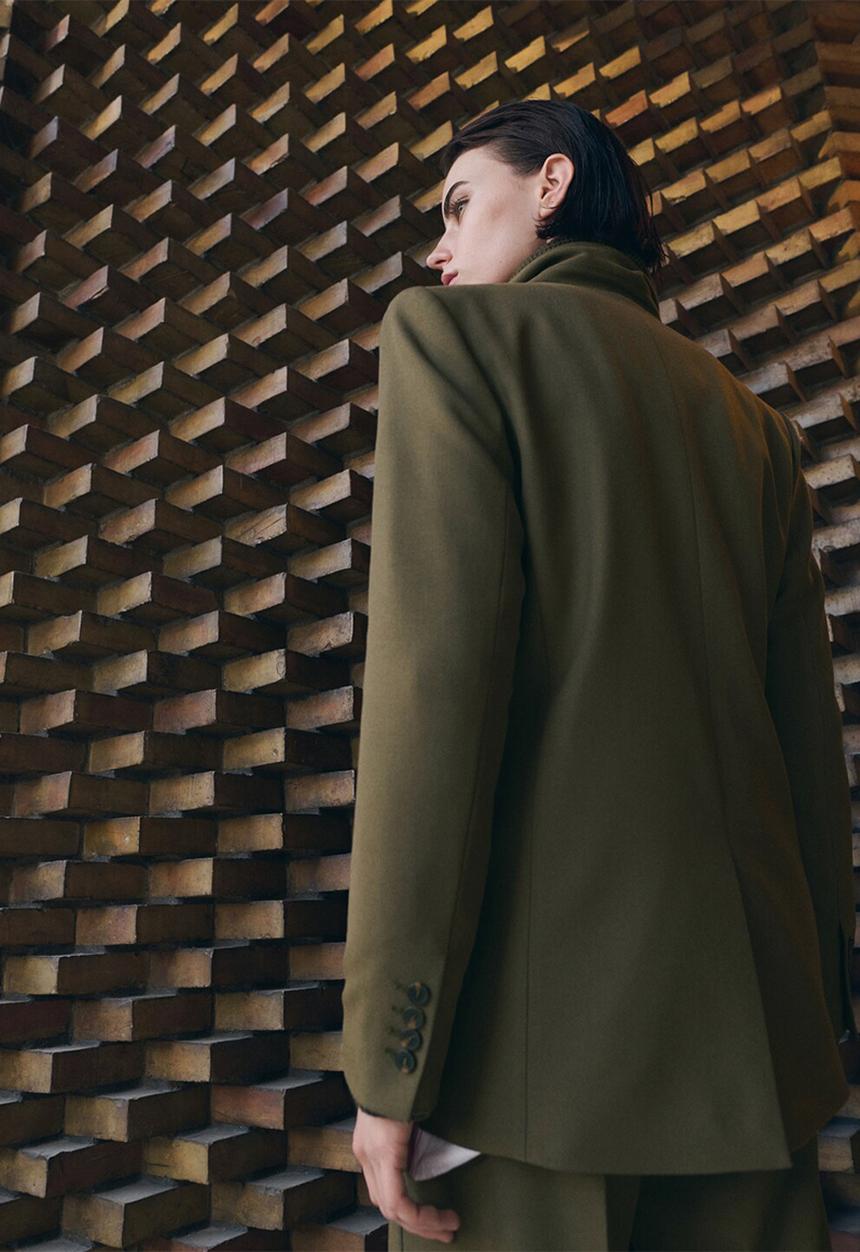MANGO - Blazer paris - khaki