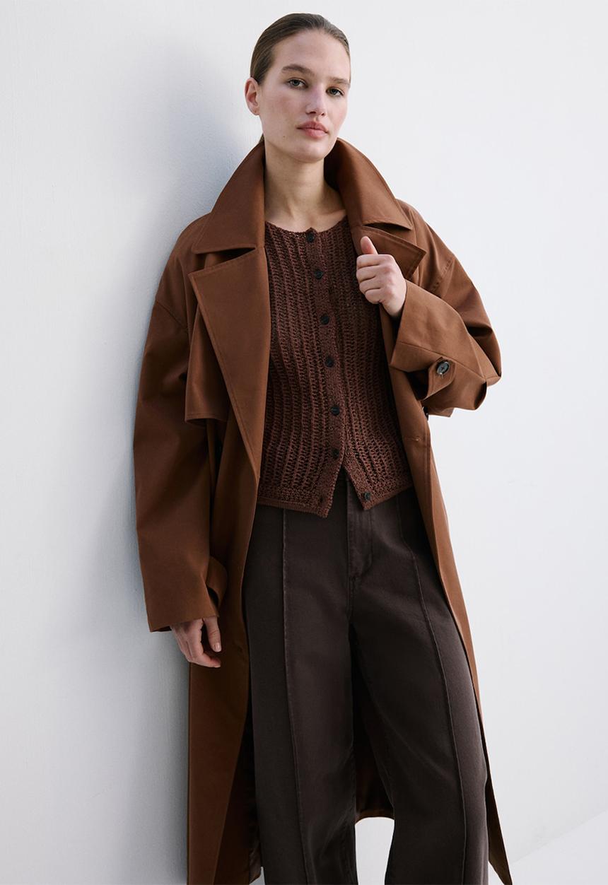 MANGO - Jeans paloma - dark brown