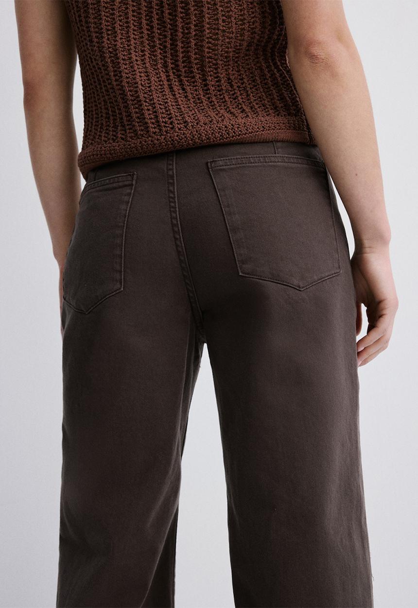 MANGO - Jeans paloma - dark brown