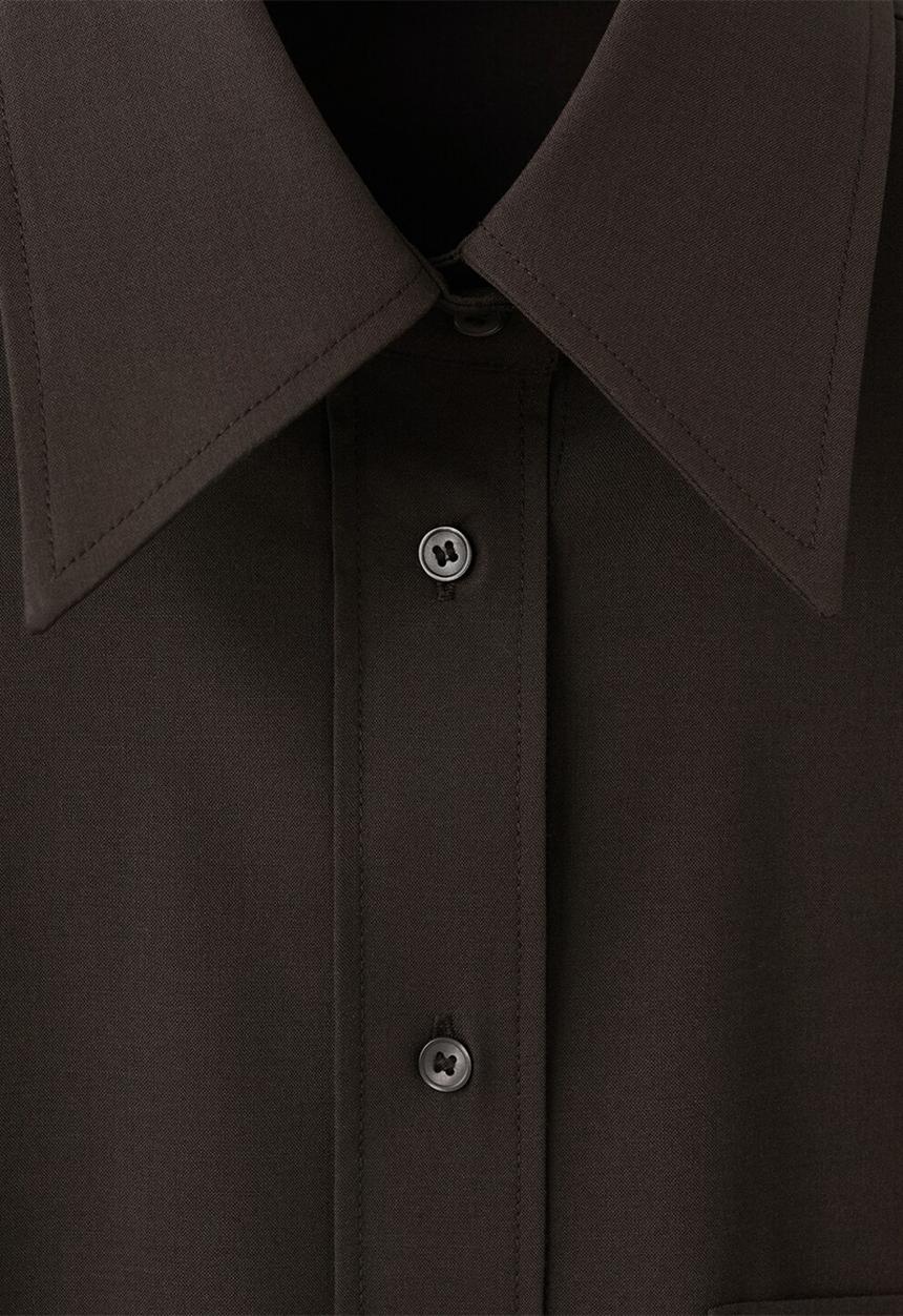 MANGO - Shirt aura - dark brown