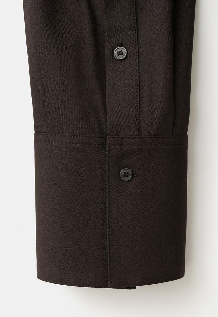 MANGO - Shirt aura - dark brown