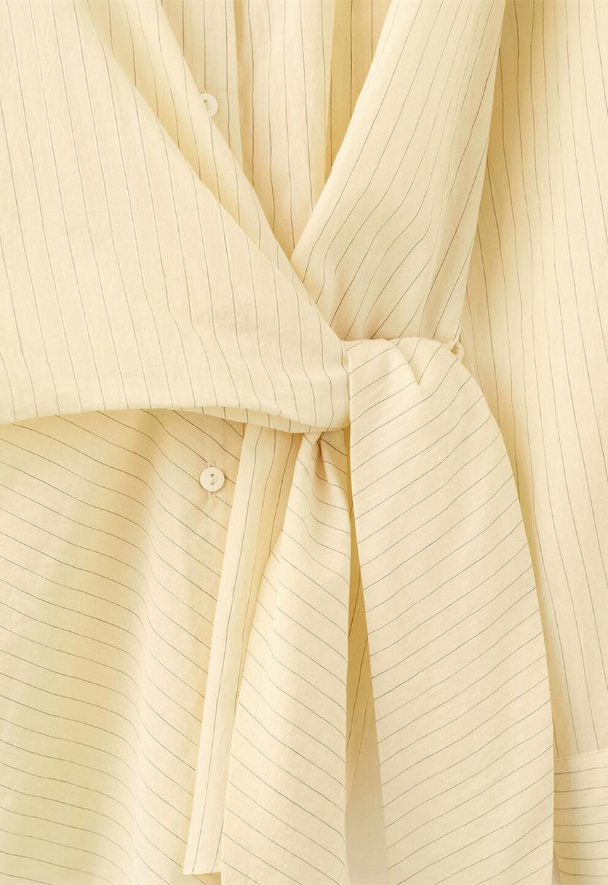 MANGO - Shirt chipiti - light pastel yellow