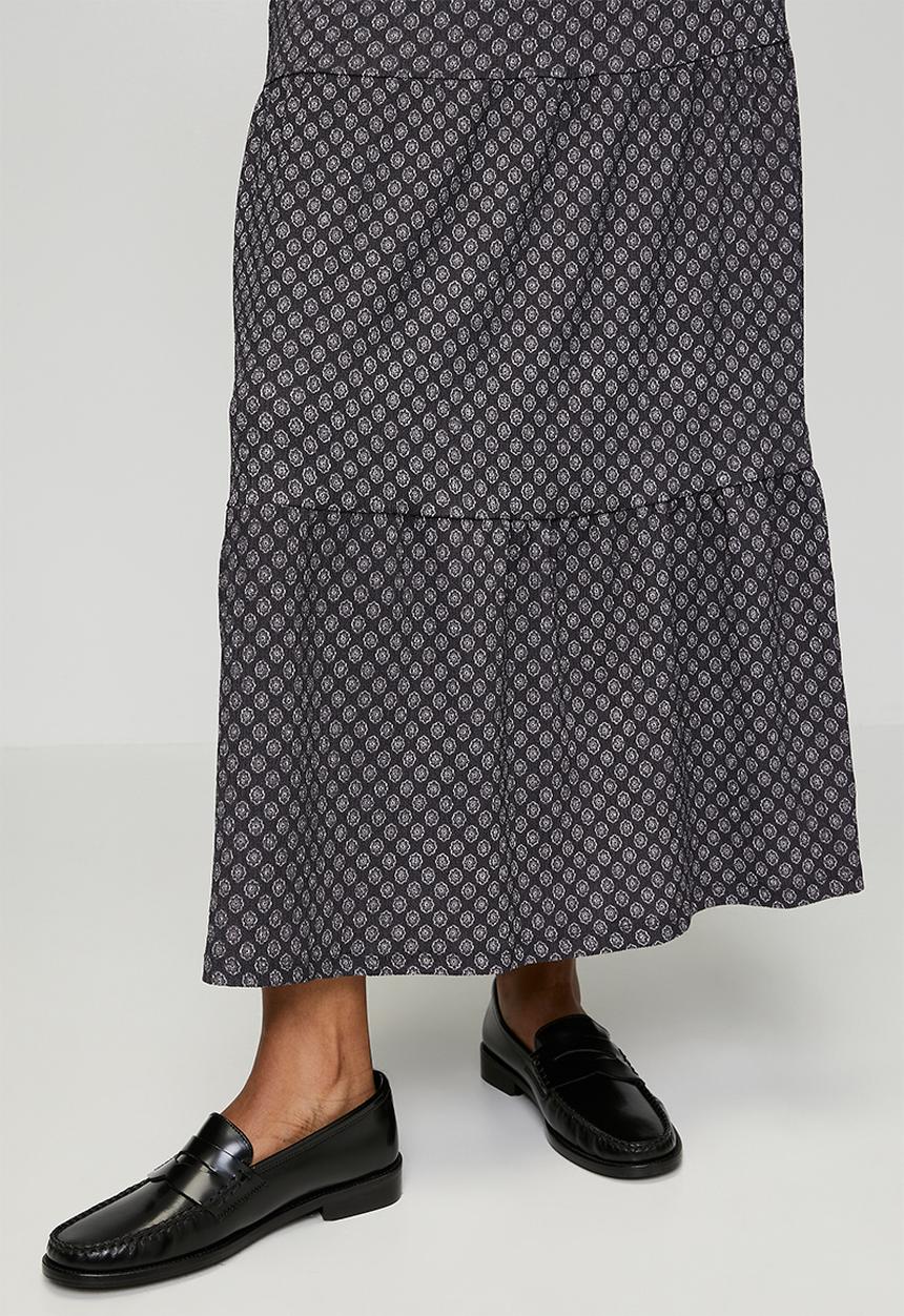 H&M - Tiered midi skirt - grey