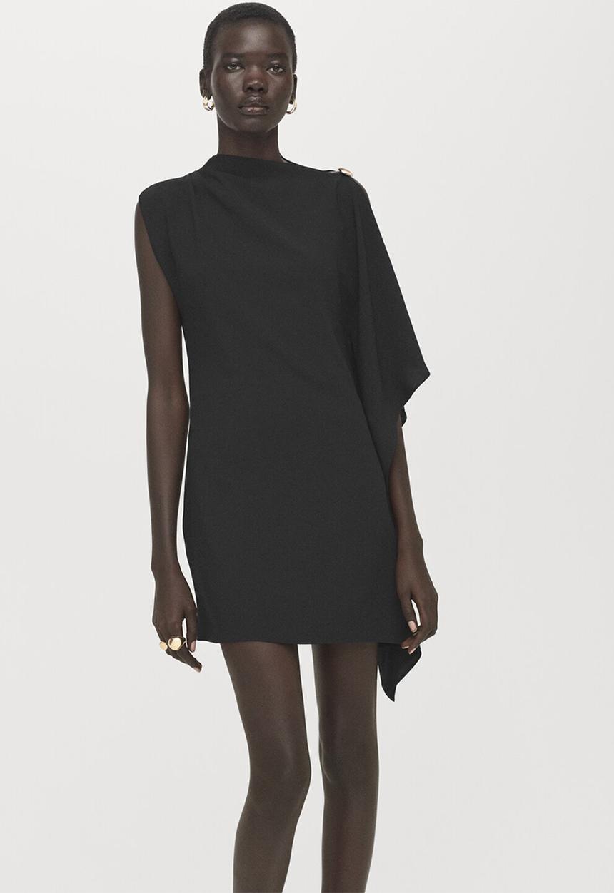 MANGO - Dress moon - black