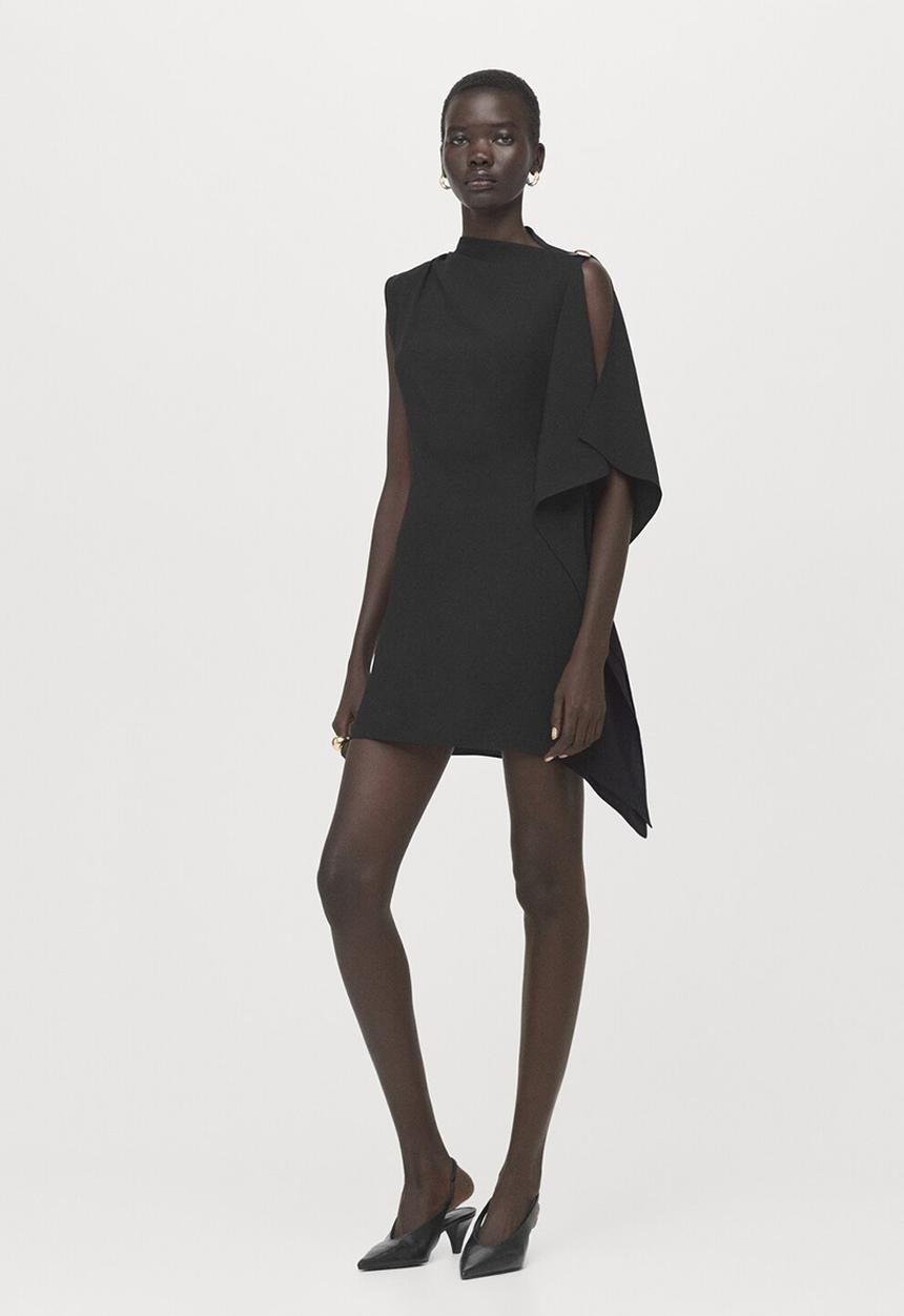 MANGO - Dress moon - black