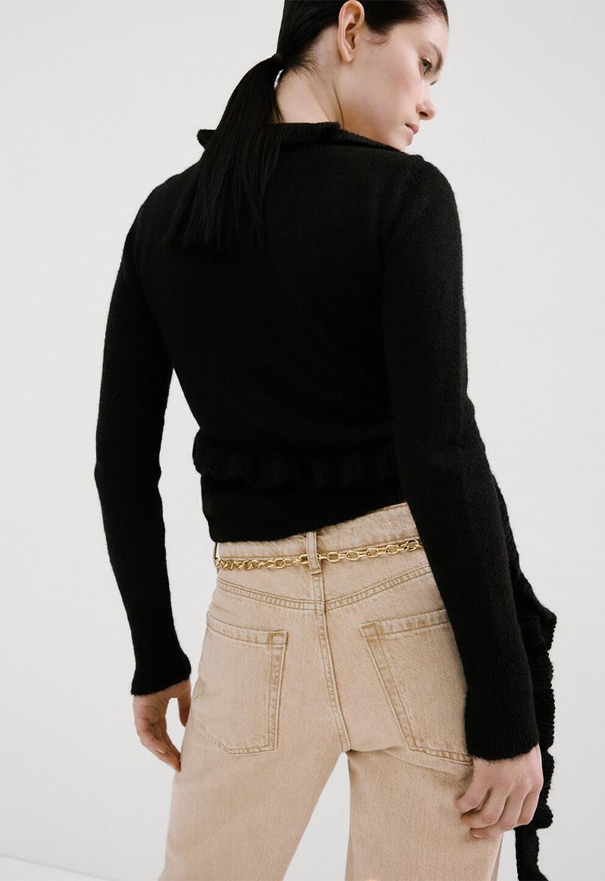 MANGO - Cardigan heidi - charcoal