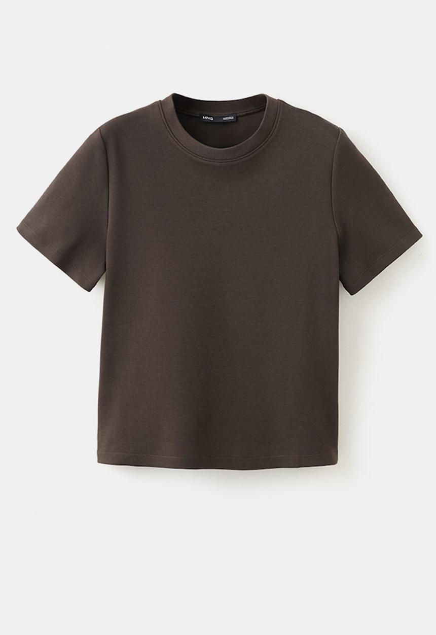 MANGO - T-shirtjesi - dark brown