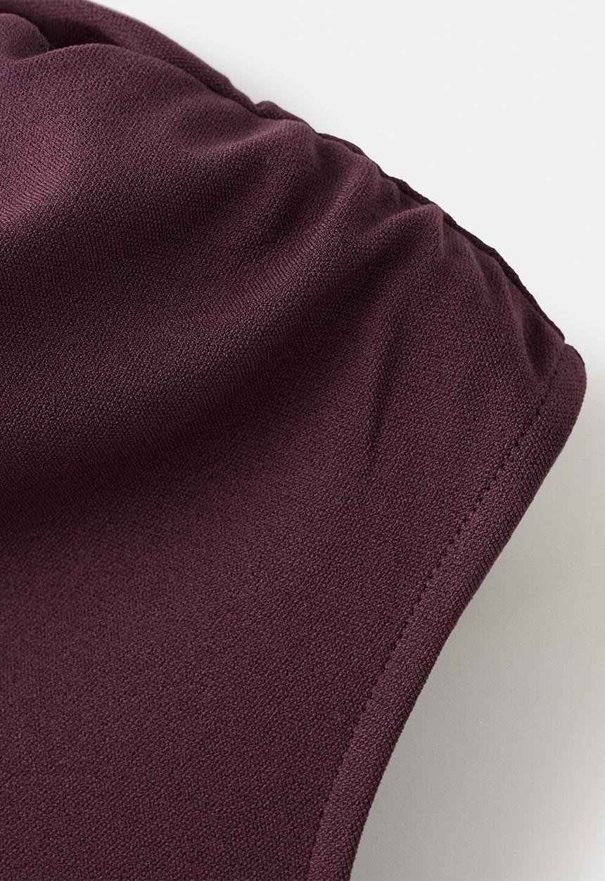 MANGO - Dress billy- dark red