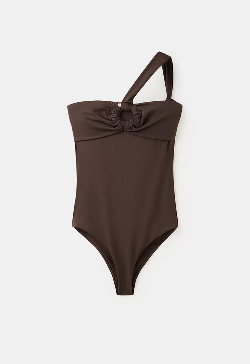 MANGO - Swimsuit tracia- brown