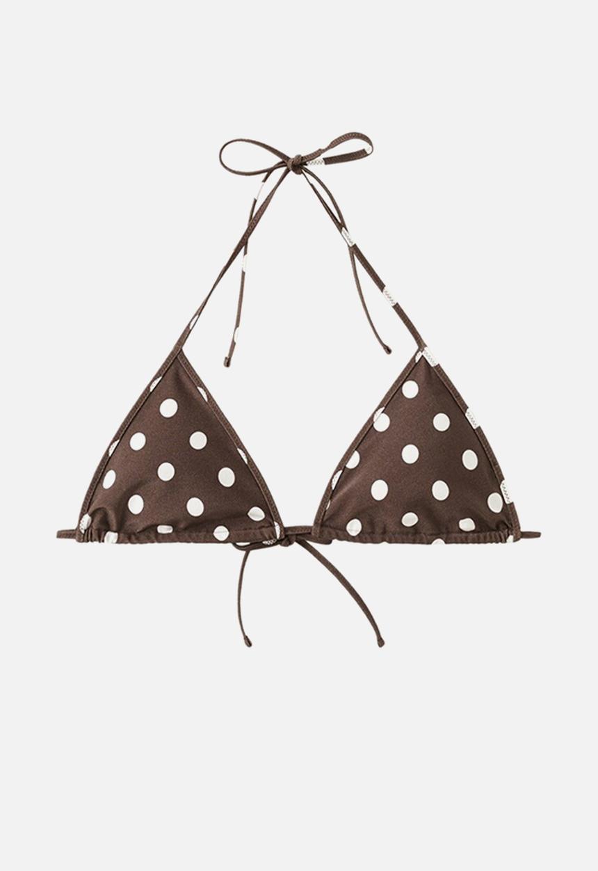 MANGO - Bikini top calesia- brown