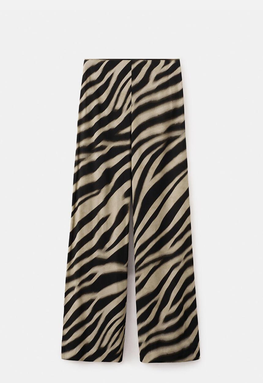 MANGO - Trousers glaciar - black