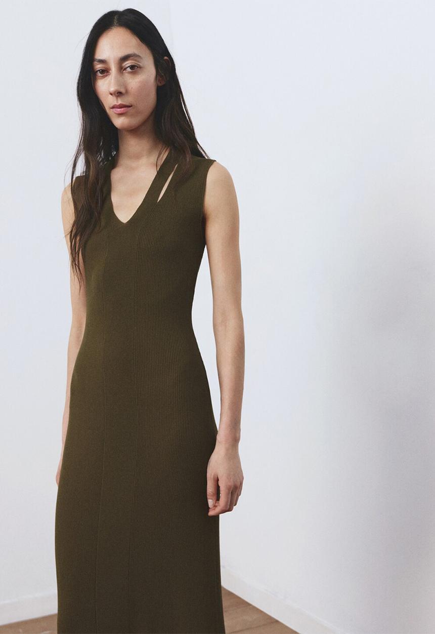 MANGO - Dress casandra - beige/khaki