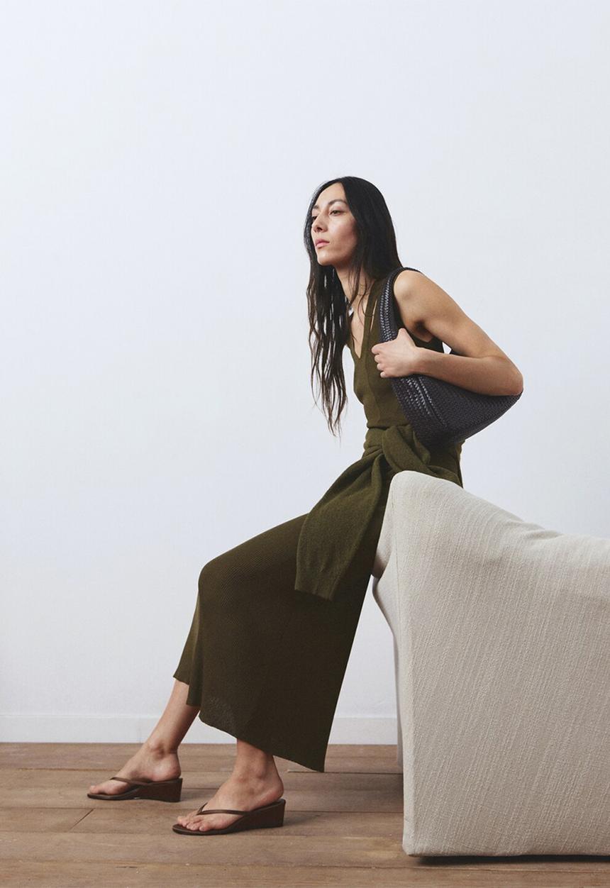 MANGO - Dress casandra - beige/khaki
