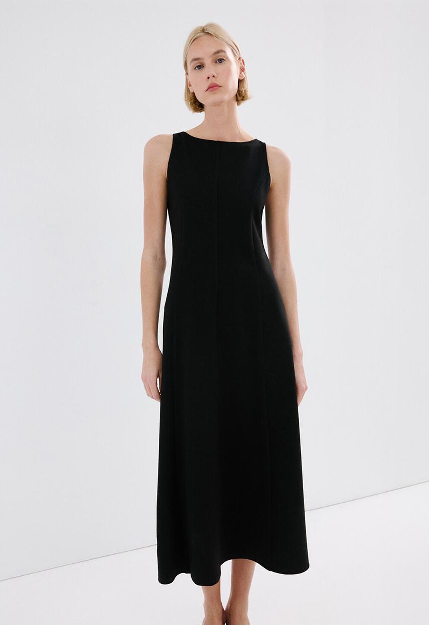 MANGO - Dress letin - black
