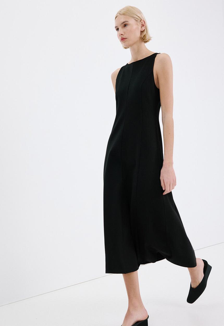 MANGO - Dress letin - black