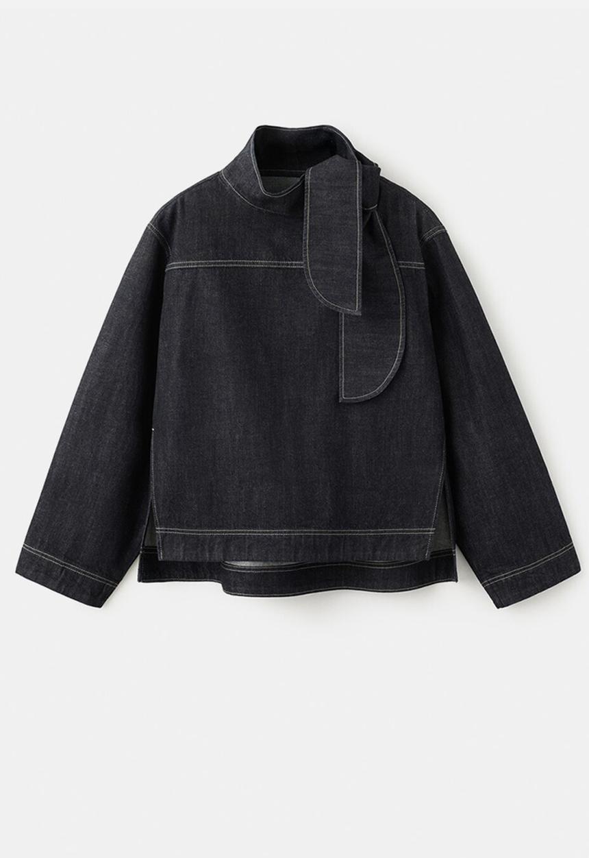 MANGO - Blouse sila - black