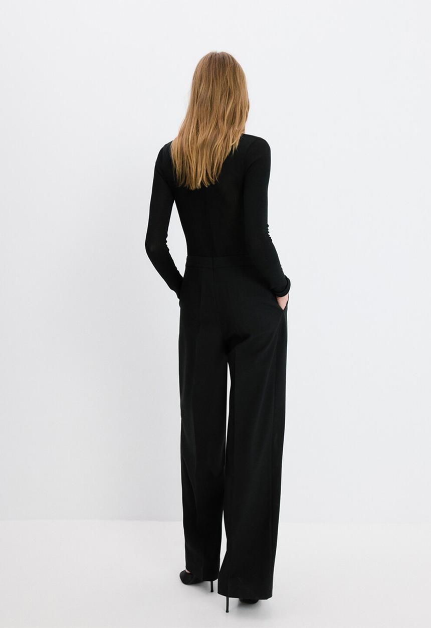 MANGO - Jumpsuit daty - black