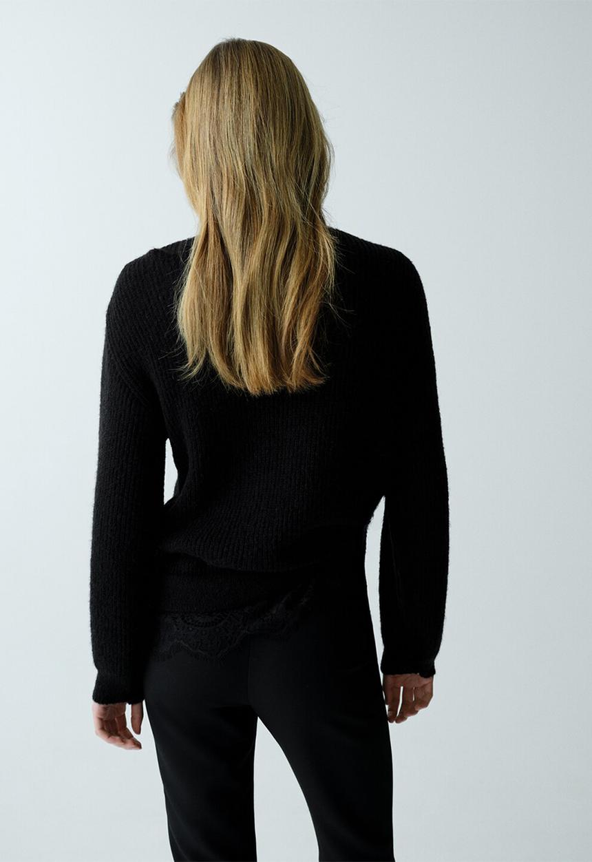 MANGO - Sweater encarna- black
