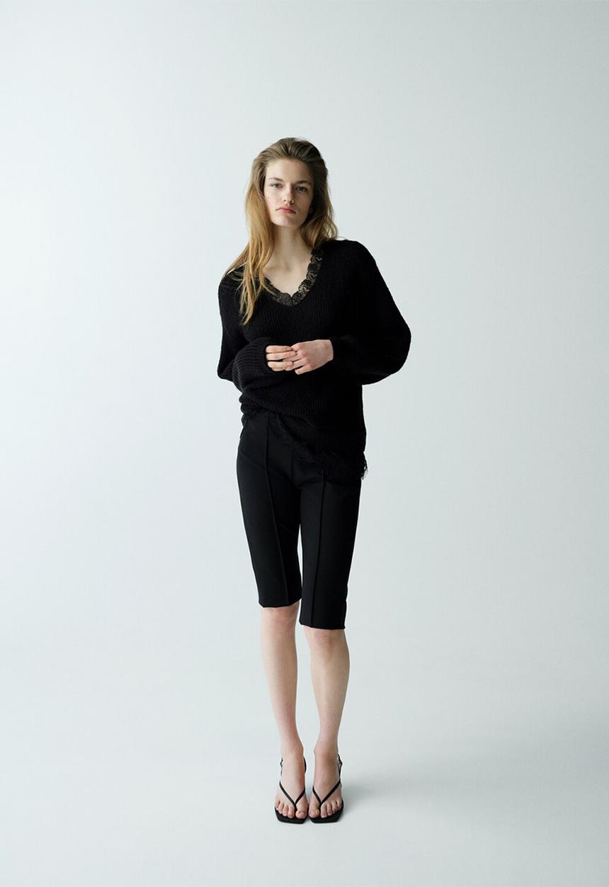 MANGO - Sweater encarna- black