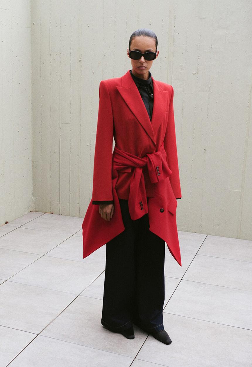 MANGO - Blazer kansas- red