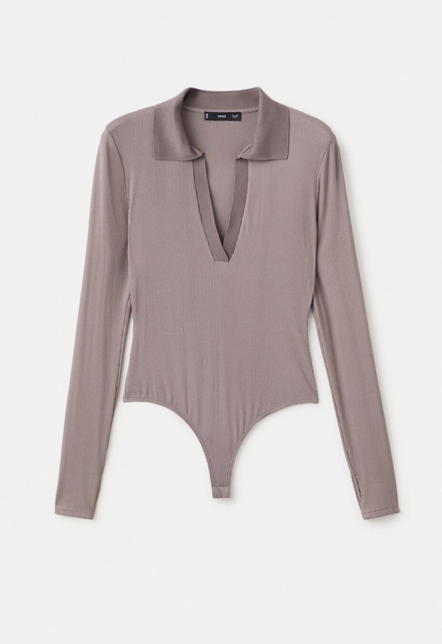 MANGO - Bodysuit poli - light pastel brown