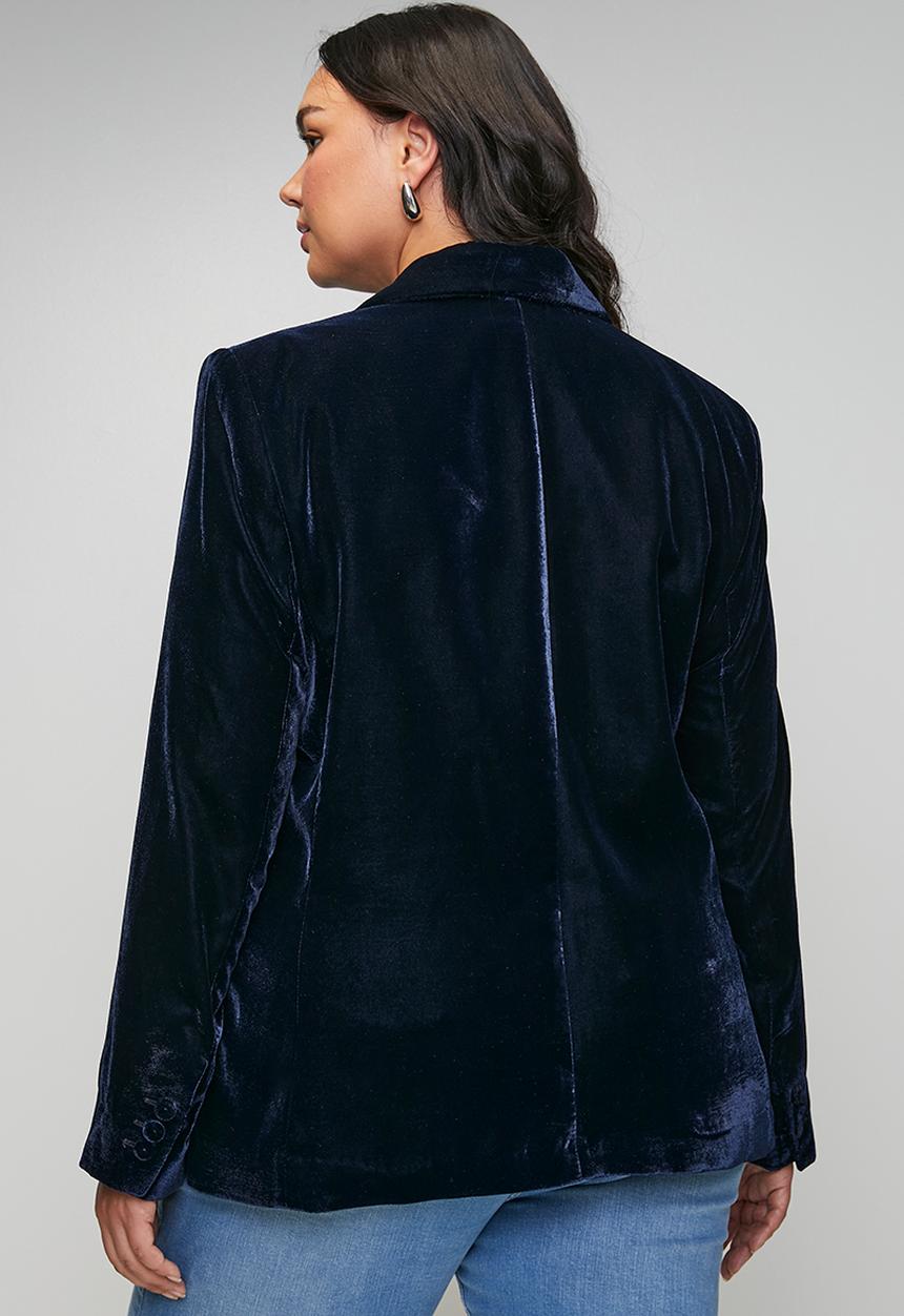 MANGO - Plus blazer combi - navy