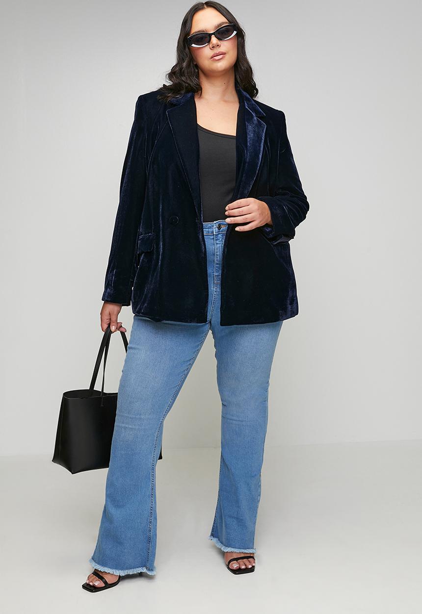MANGO - Plus blazer combi - navy