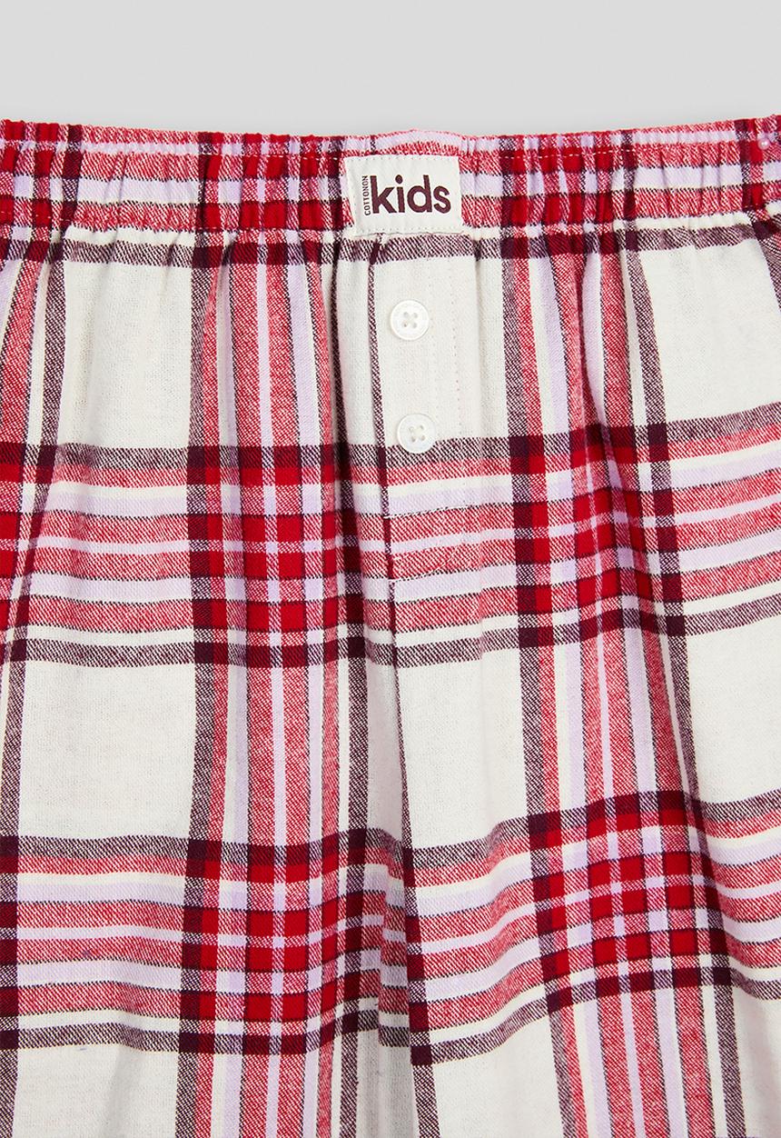 Cotton On - Cuddlecosy Long Sleeve And Sleepover Pyjama Pant - In The Navy Marle/In The Navy Check