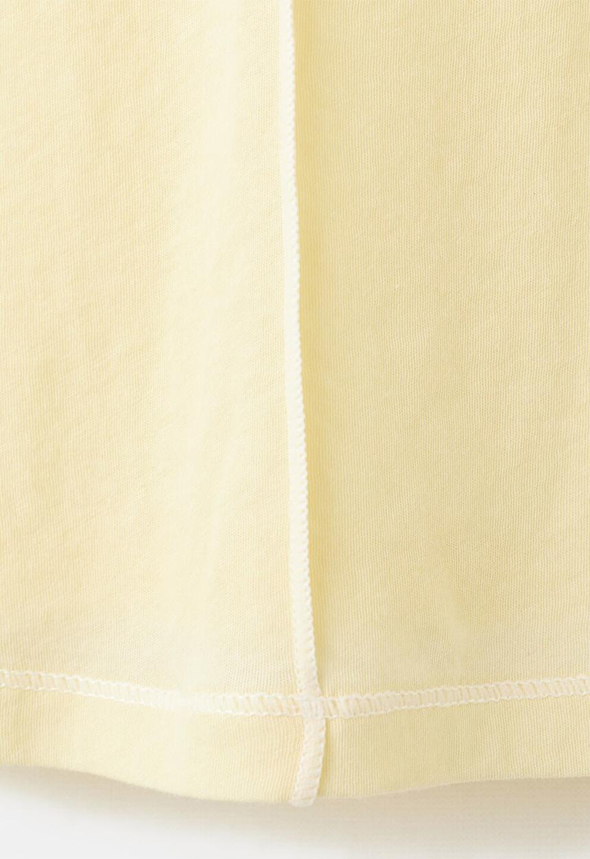 MANGO - T-shirt coulan- light pastel yellow