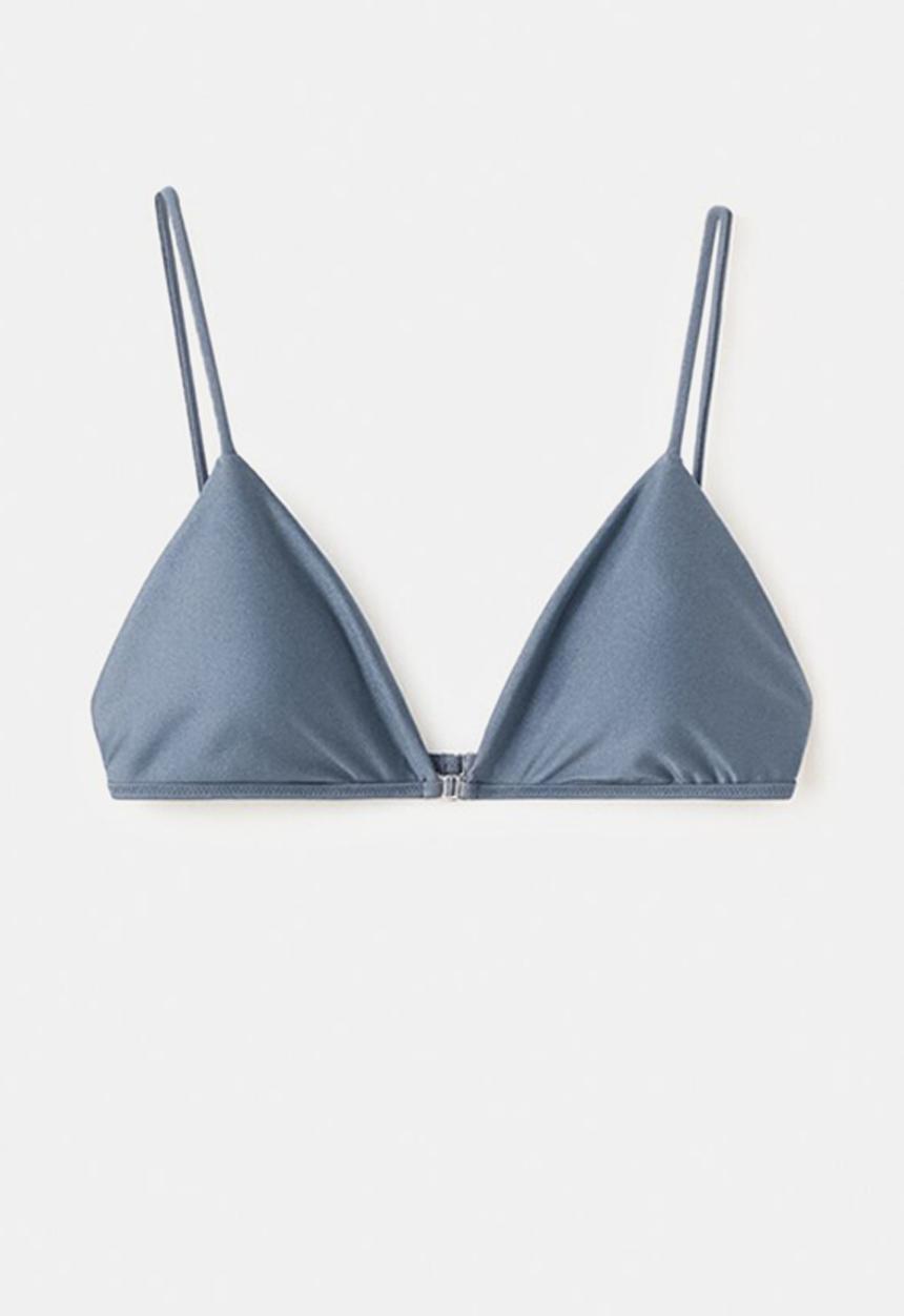 MANGO - Bikini top calipso- medium blue