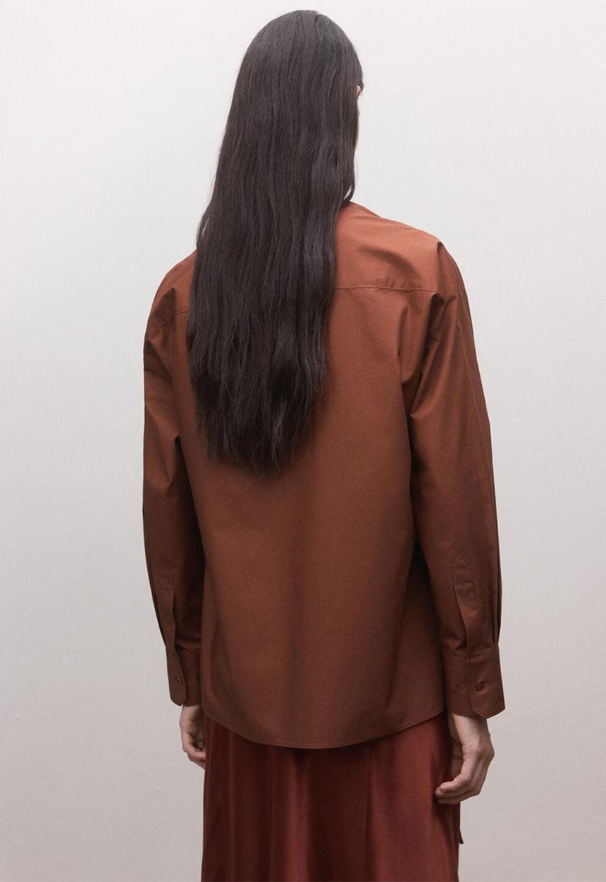 MANGO - Shirt david- rust/copper