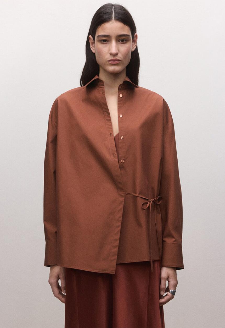 MANGO - Shirt david- rust/copper