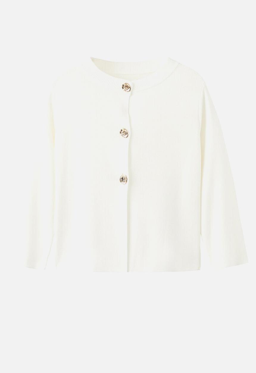 MANGO - Cardigan goldbota- light beige