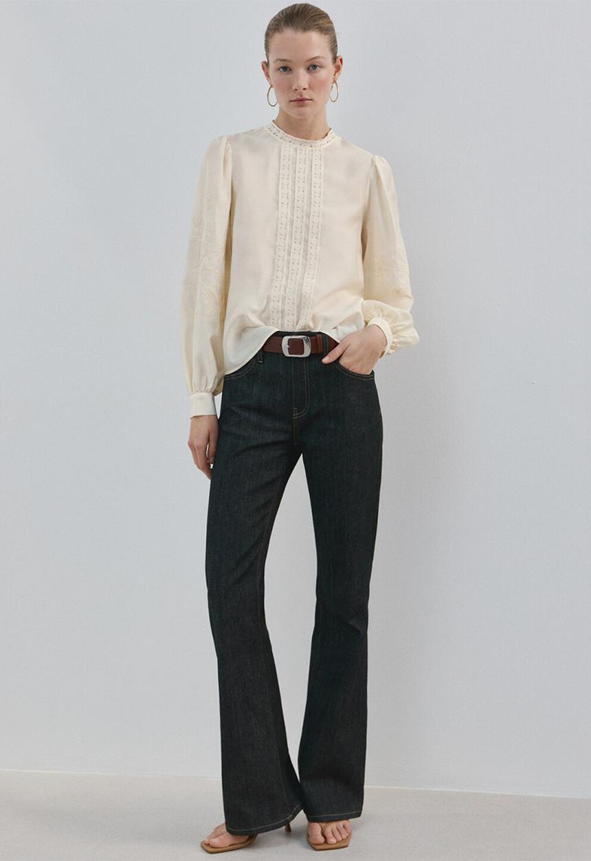 MANGO - Blouse inma- light beige