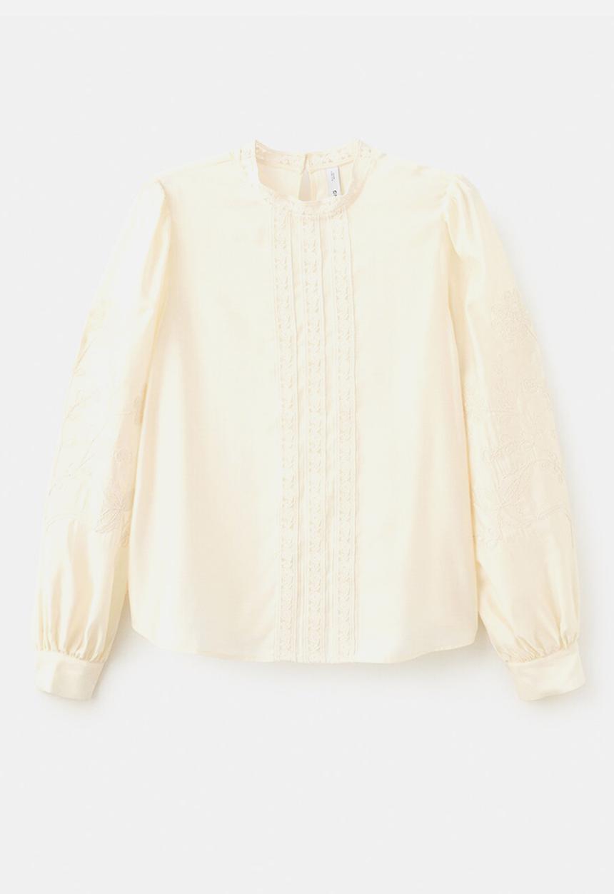 MANGO - Blouse inma- light beige