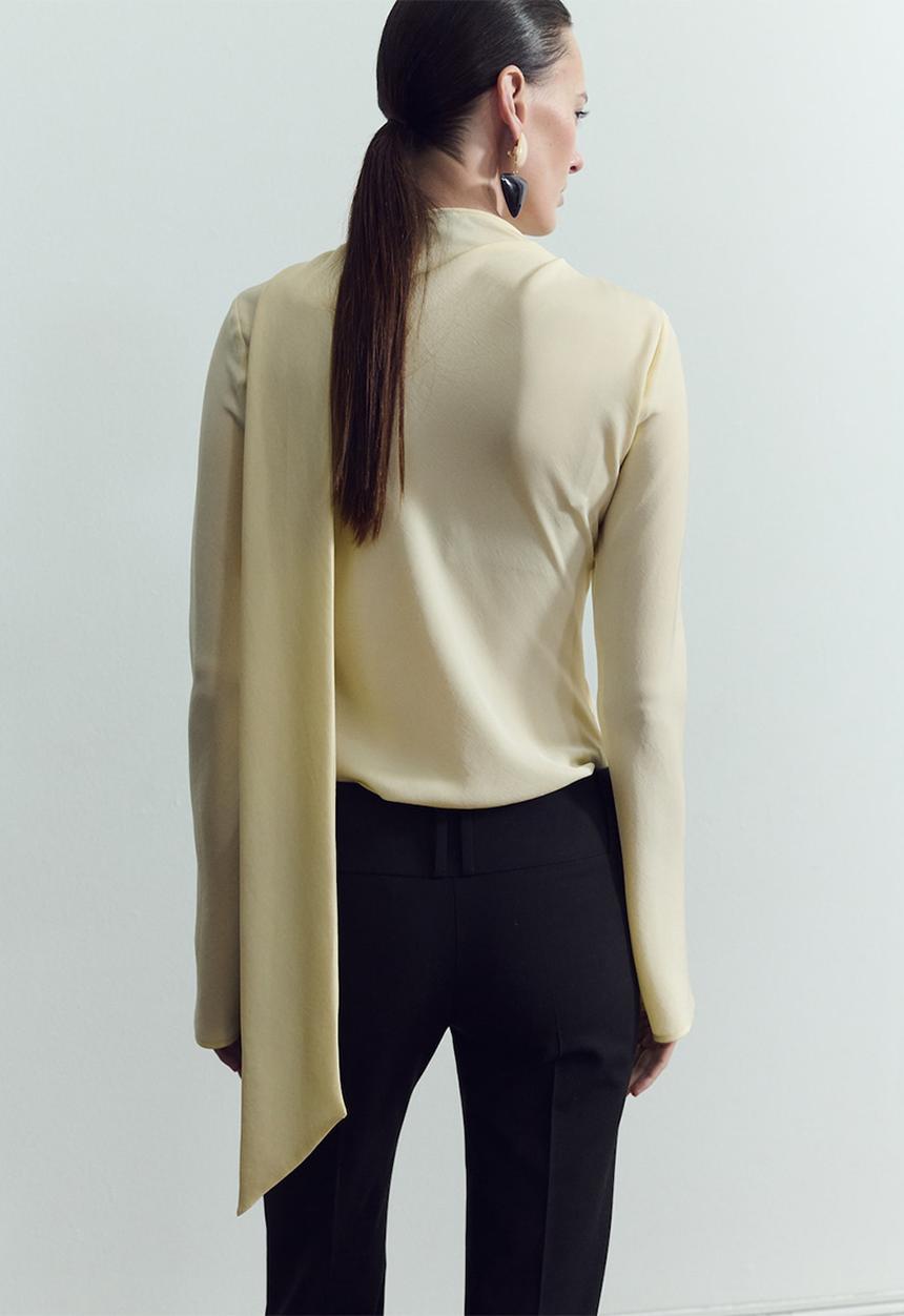 MANGO - Blouse neni - light beige