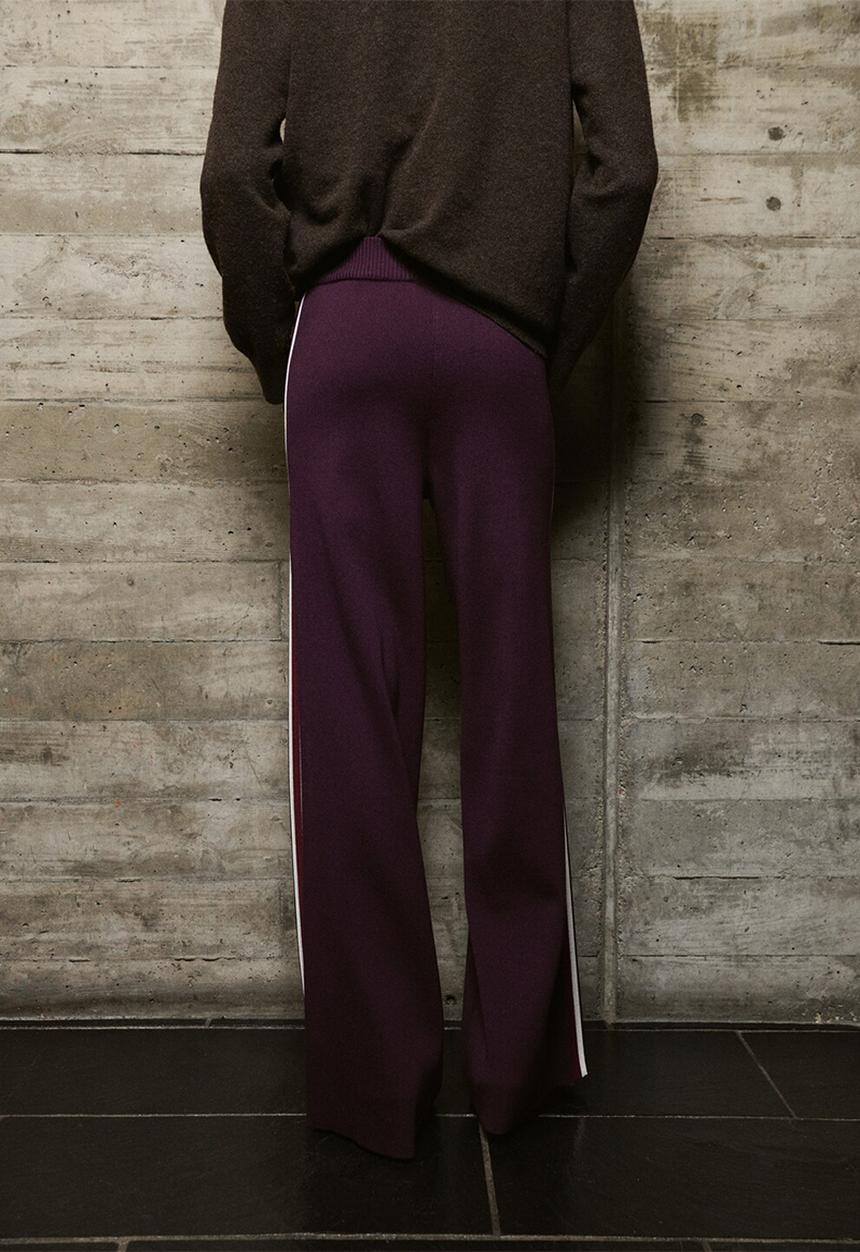 MANGO - Trousers barneda - dark red