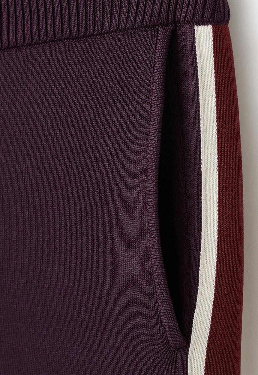 MANGO - Trousers barneda - dark red