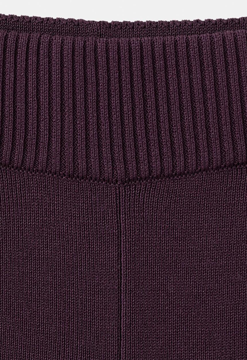 MANGO - Trousers barneda - dark red