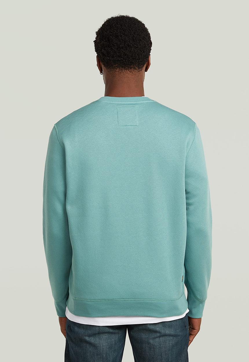 G-STAR - Premium Core R Sw Long Sleeve - Mineral Blue