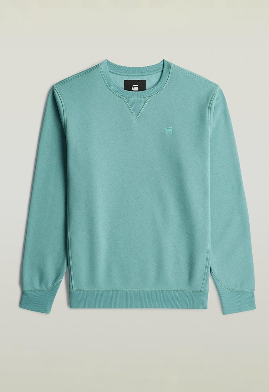 G-STAR - Premium Core R Sw Long Sleeve - Mineral Blue