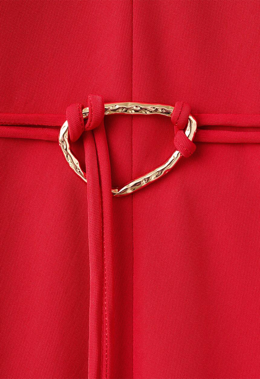 MANGO - Dress marine - red