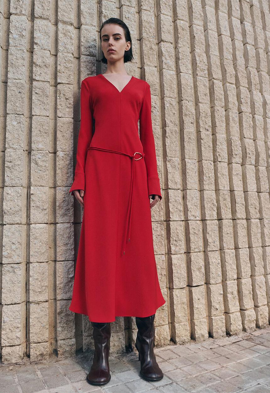 Dress marine - red