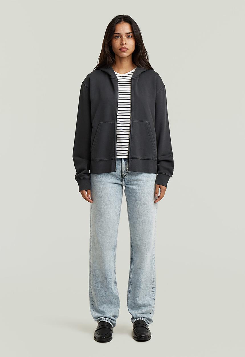 G-STAR - Stripe eyben slim v-neck t 2.0 wmn - salute/milk stripe